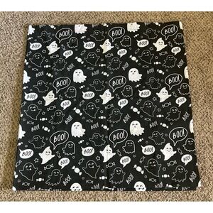 Black Ghost and Boo shower curtain 72x72